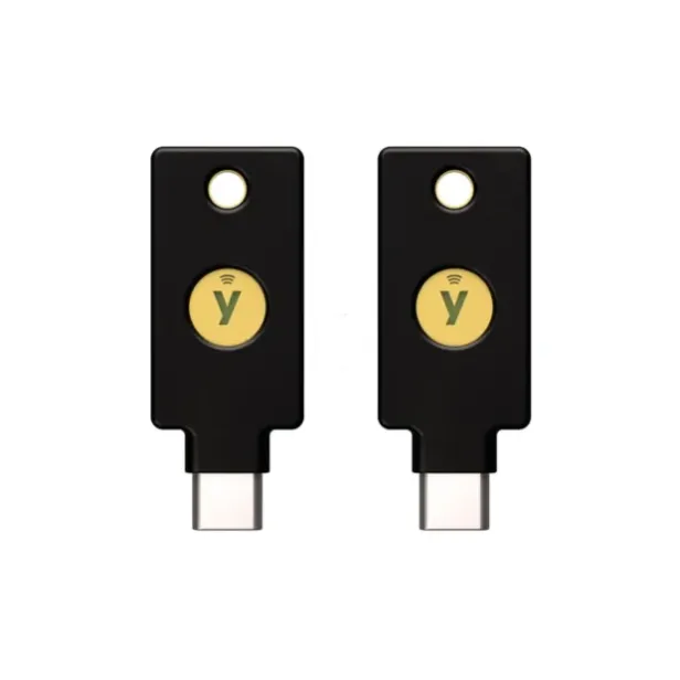 Два ключі безпеки Security Key C NFC OEM (USB-C) Yubico - набір основний і резервний